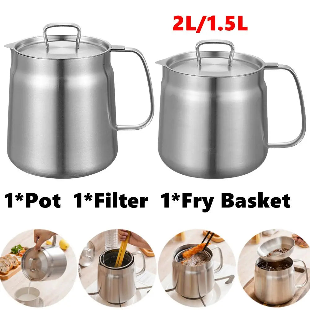 2-in-1 Oil Strainer Pot