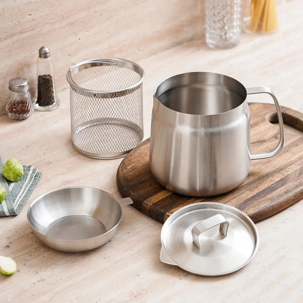 2-in-1 Oil Strainer Pot