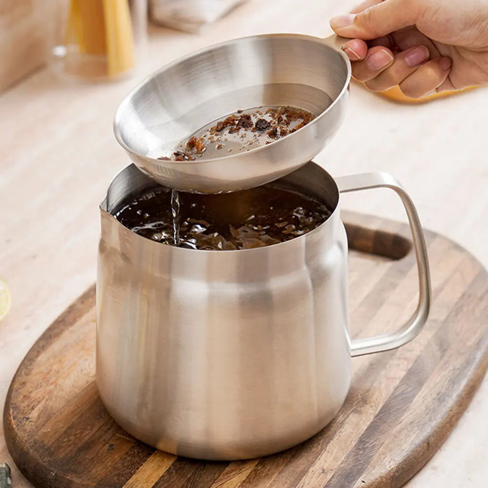 2-in-1 Oil Strainer Pot